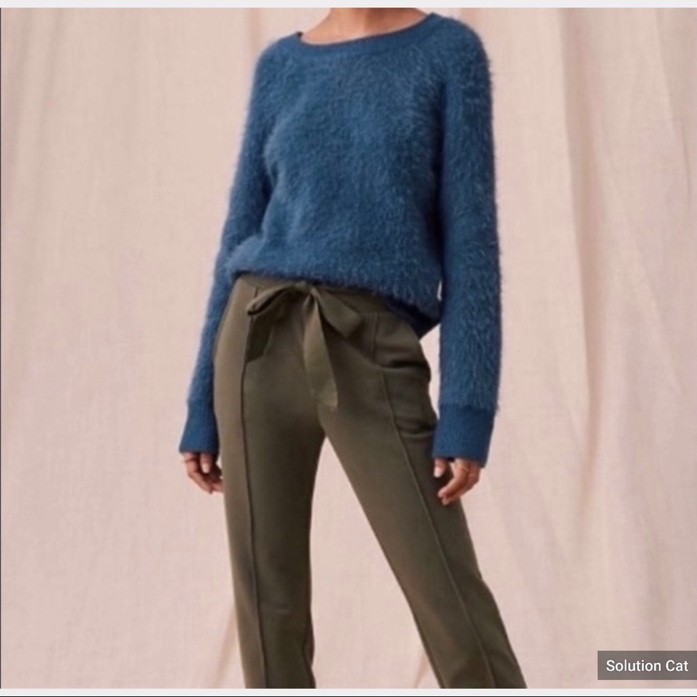 Lou & Grey | Sweaters | Lou Grey Teal
Eyelash Fuzzy Wool Sweater.